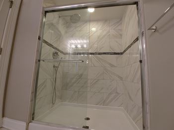 Rainfall Showerhead at Somerset Place Apartments, Illinois